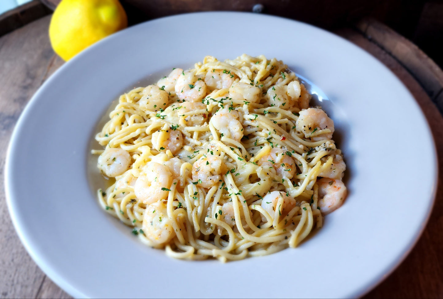 GARLICKY SHRIMP SPAGHETTI