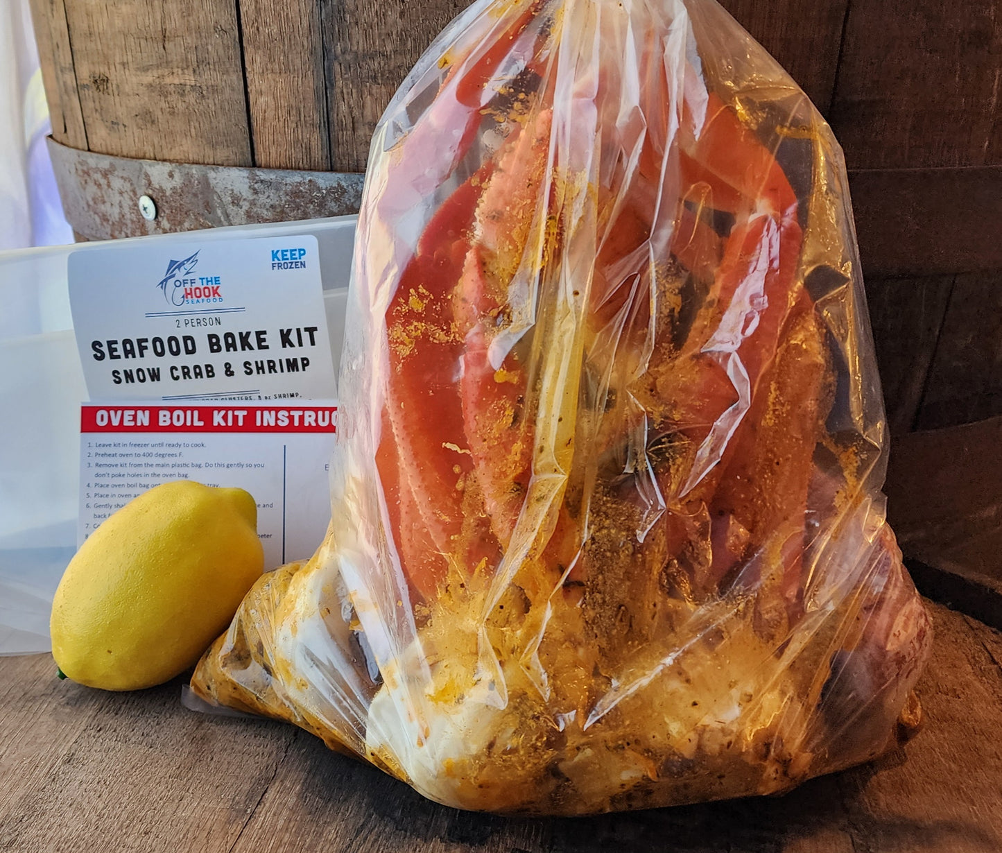 SEAFOOD BAKE KIT - SNOW CRAB & SHRIMP